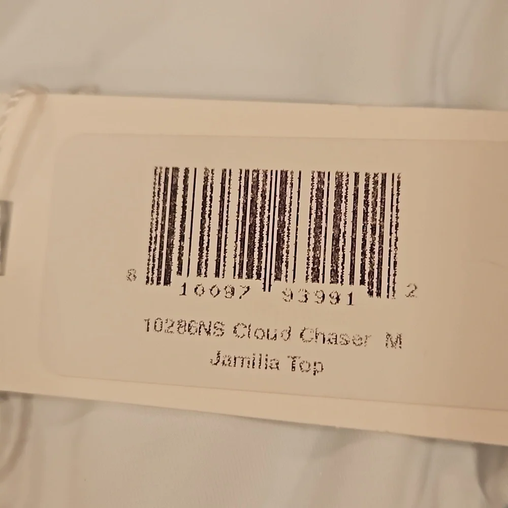 💕FRANKIES BIKINIS💕 Jamilla Iridescent String Top ~ Cloud Chaser Blue M NWT